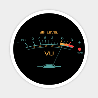 Volume VU Meter Vintage Audio Recording Studio Gear Guitar Musician Gift Retro Version Magnet